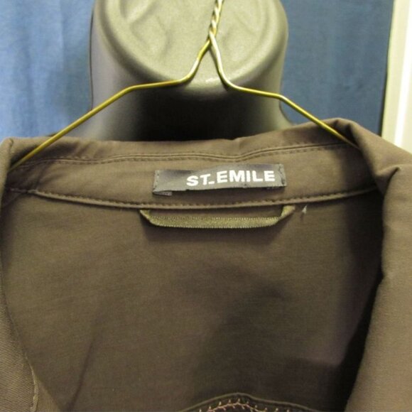 St. Emile Vintage Brown 2 Piece Women's Leisure Pant Suit - Picture 7 of 8